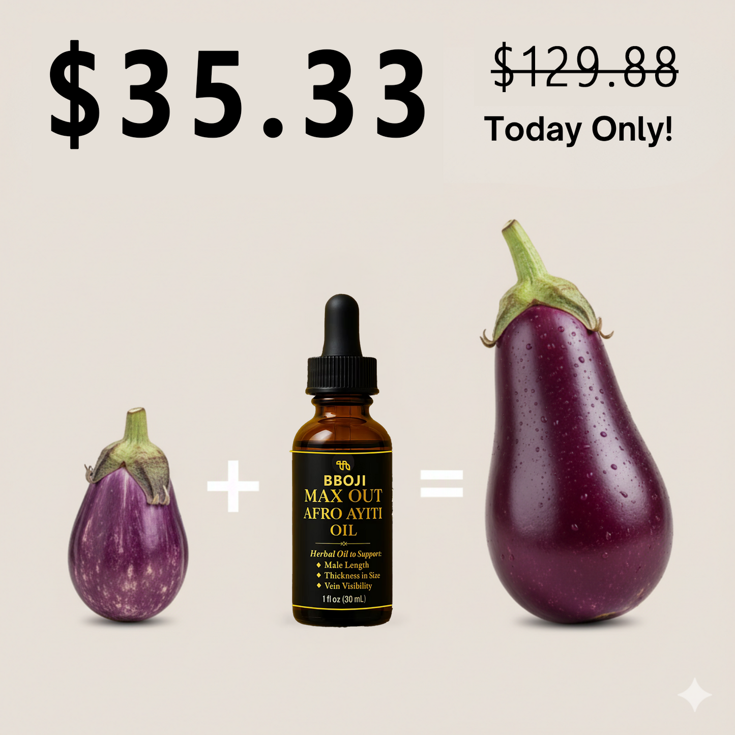 BBOJI African-Sourced PrimeMan ThunderBoost Intimate Energy Oil